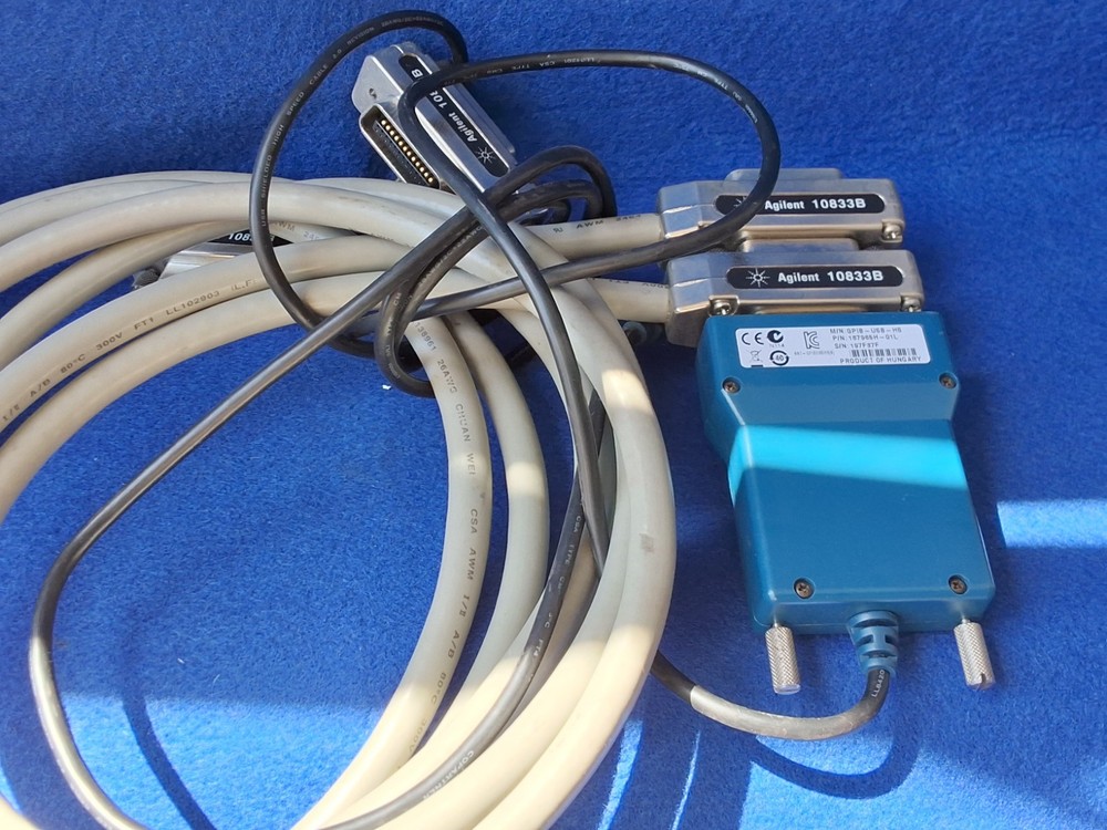 National Instruments GPIB-USB-HS Interface Adapter w/ Agilent 10833B cables.