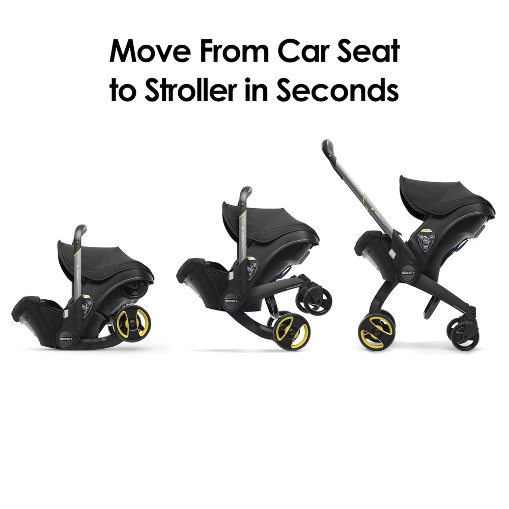 Compact, Lightweight Nitro Black Car Seat & Stroller Combo - Effortless Mobility