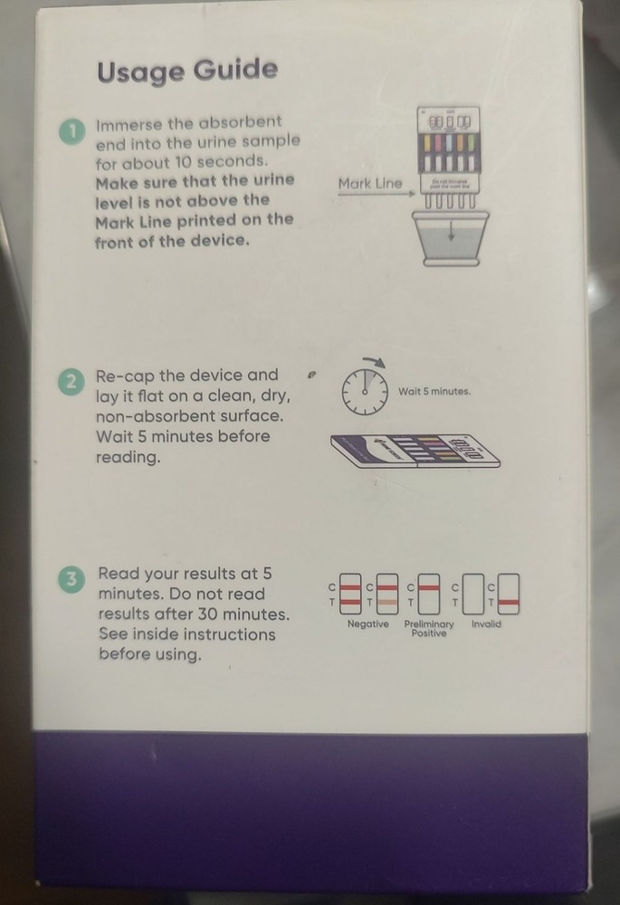 Prime Screen Multi-Panel Urine Test - 5 Tests