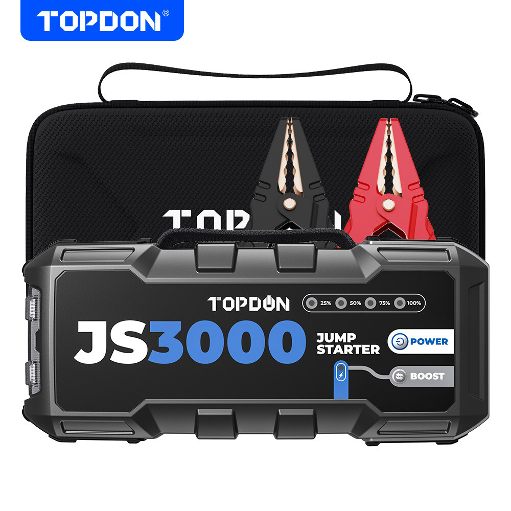 🔥2024 TOPDON JS3000 TOPDON Jump Starter 12 Volt Jumper Starter Battery Booster