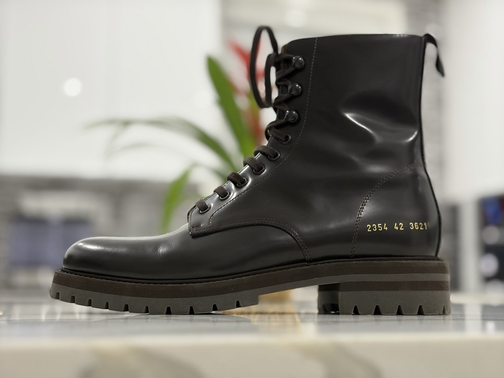 common projects Men’s combat Boot Brown Size 42