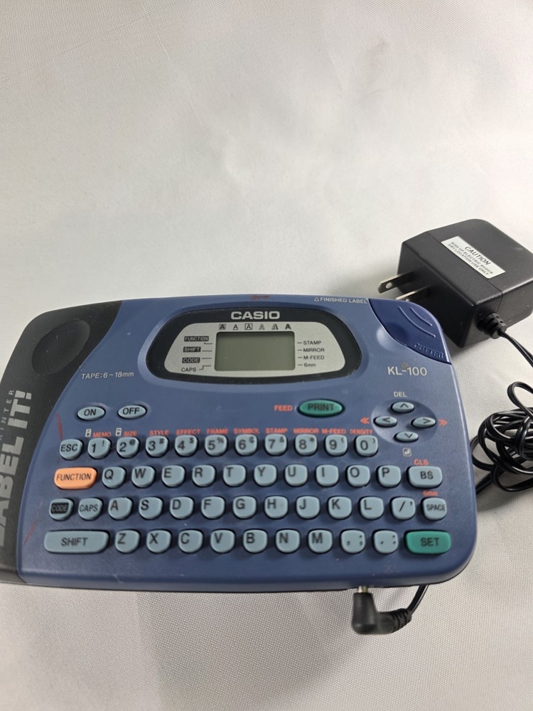 Casio EZ-Label Printer Blue KL-100 Label It!