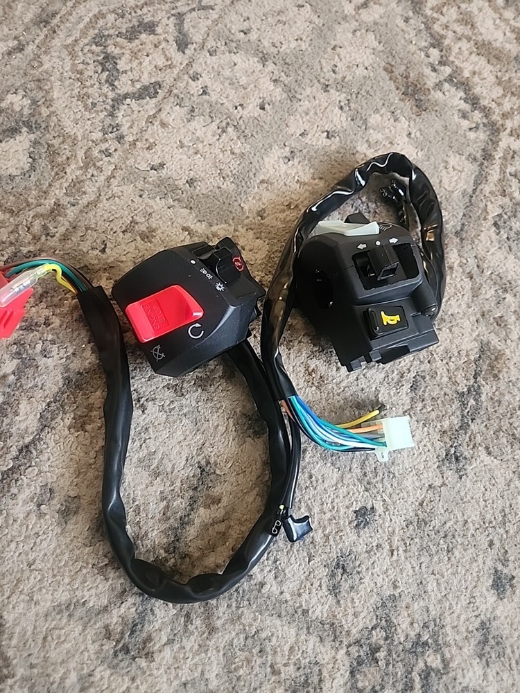 Motorcycle Handlebar Controller Switch, 2X Universal 12V DC 7/8'' Motorcycle