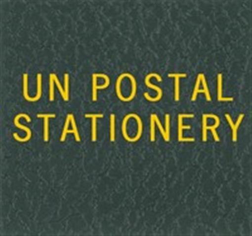 Scott National Green Stamp Album Binder / Slipcase 1 Label UN Postal Stationery