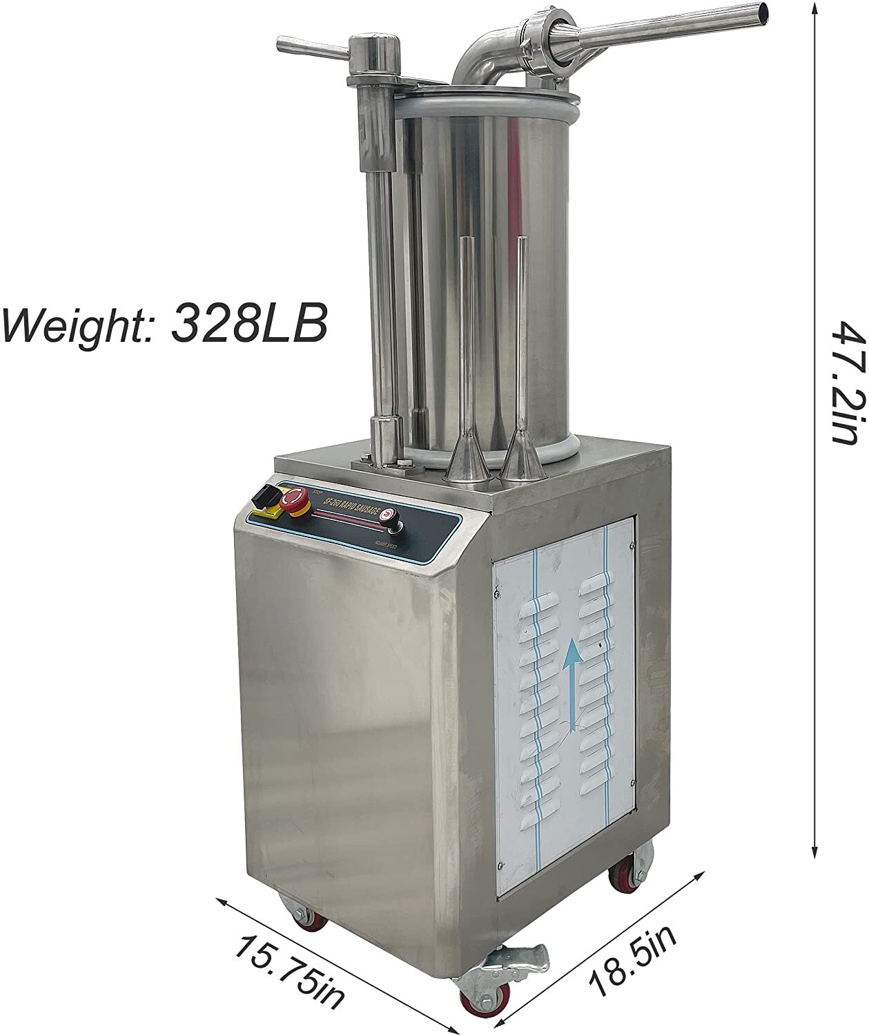 35L Hydraulic Sausage Filling Machine 600kg/h Automatic Sausage Stuffer Meat Fil