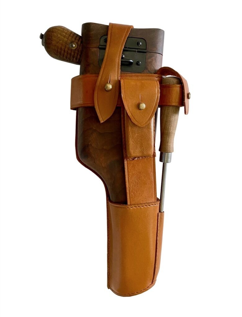 Mauser C96 “Broomhandle” Pistol Holster/Stock Rig with Cleaning Rod (Reproductio