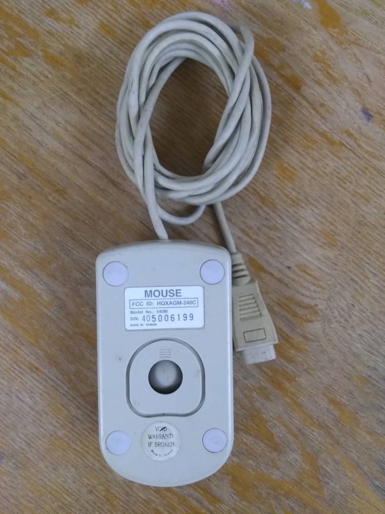 Alpha Data 3-Button Commodore Amiga Mouse, Model No 540M
