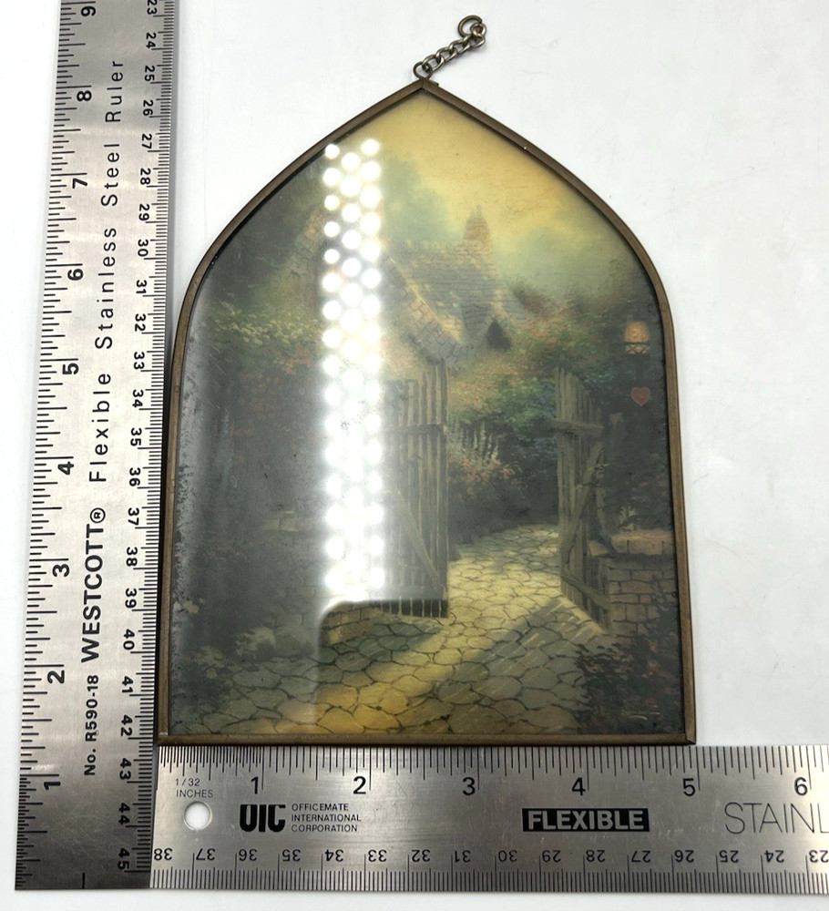 3 Different Thomas Kinkade Glass Suncatcher