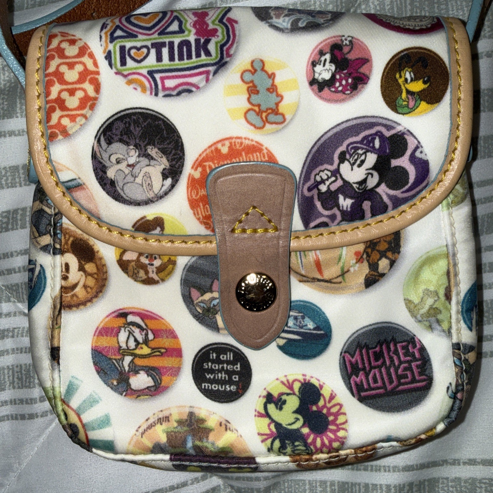 Dooney & Bourke Disney Character Buttons Crossbody Bag - Purse