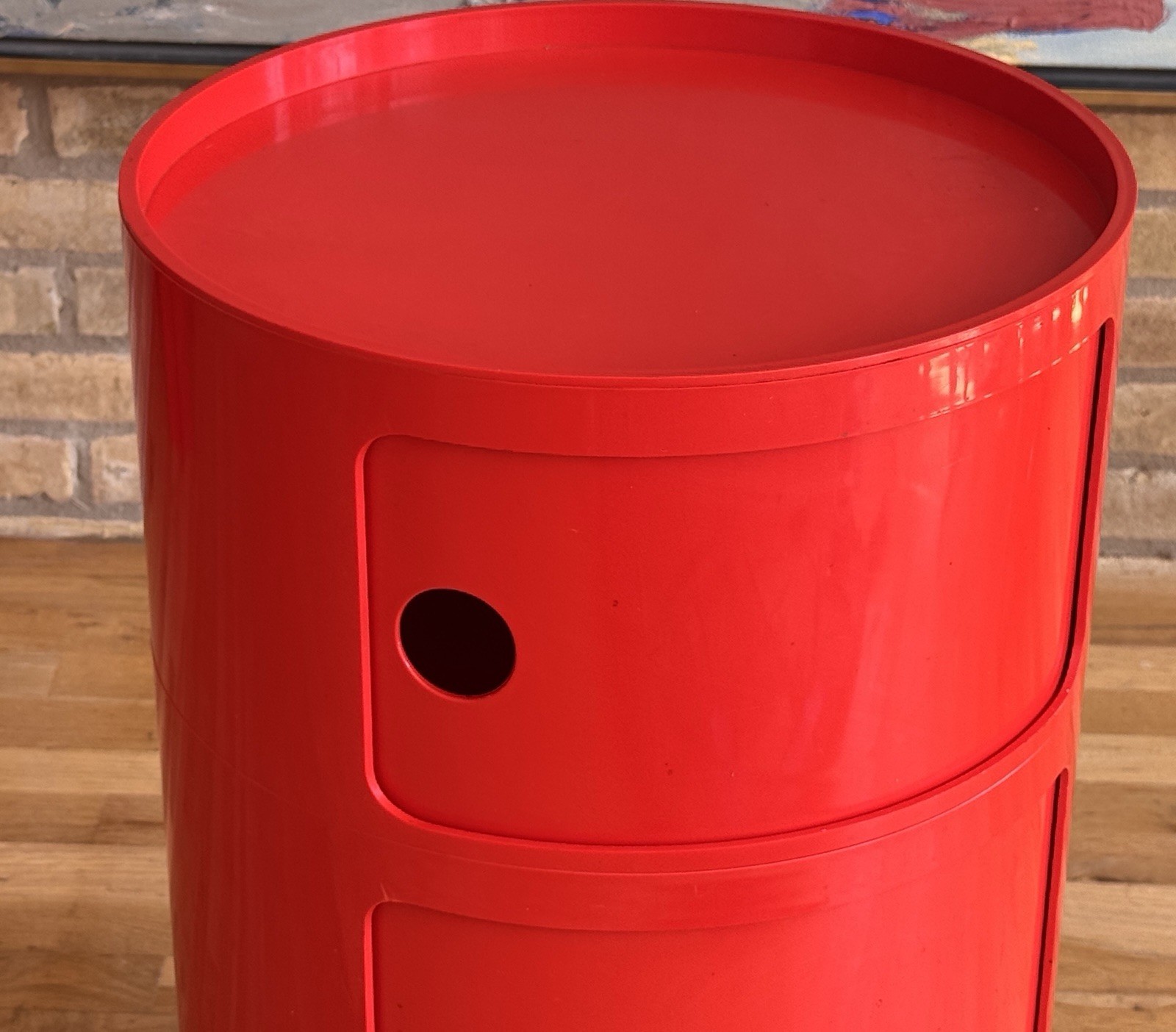 1970 Kartell Componibili Space Age Plastic Storage Unit Side Table Vtg Italy Mcm