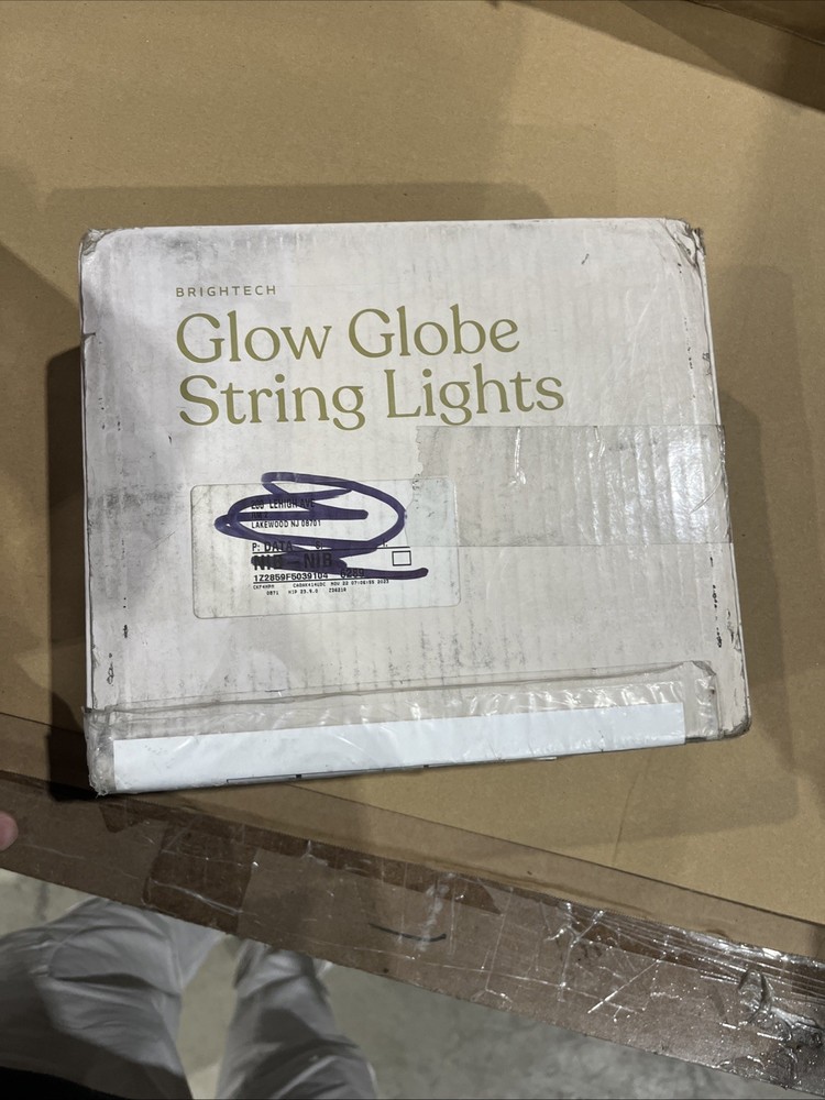 Brightech Glow Globe Outdoor String Lights LED Patio Weatherproof