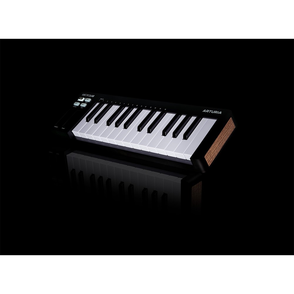 Arturia MicroLab mk3 Black Ultra-Compact MIDI Recording Controller w Case