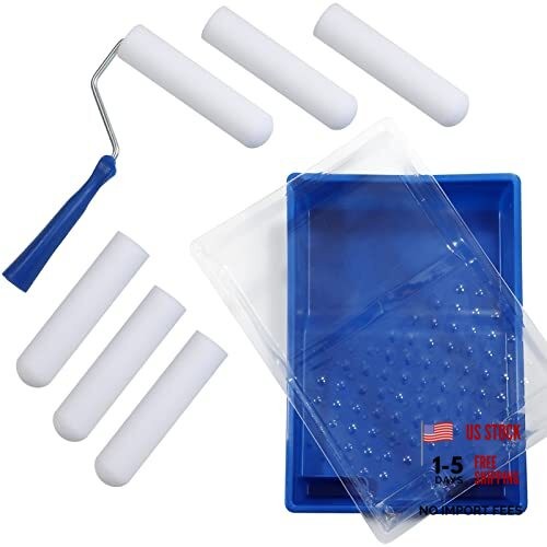 Paint Roller-High Density Foam Small Paint Roller Mini Roller Set with 6 Inch