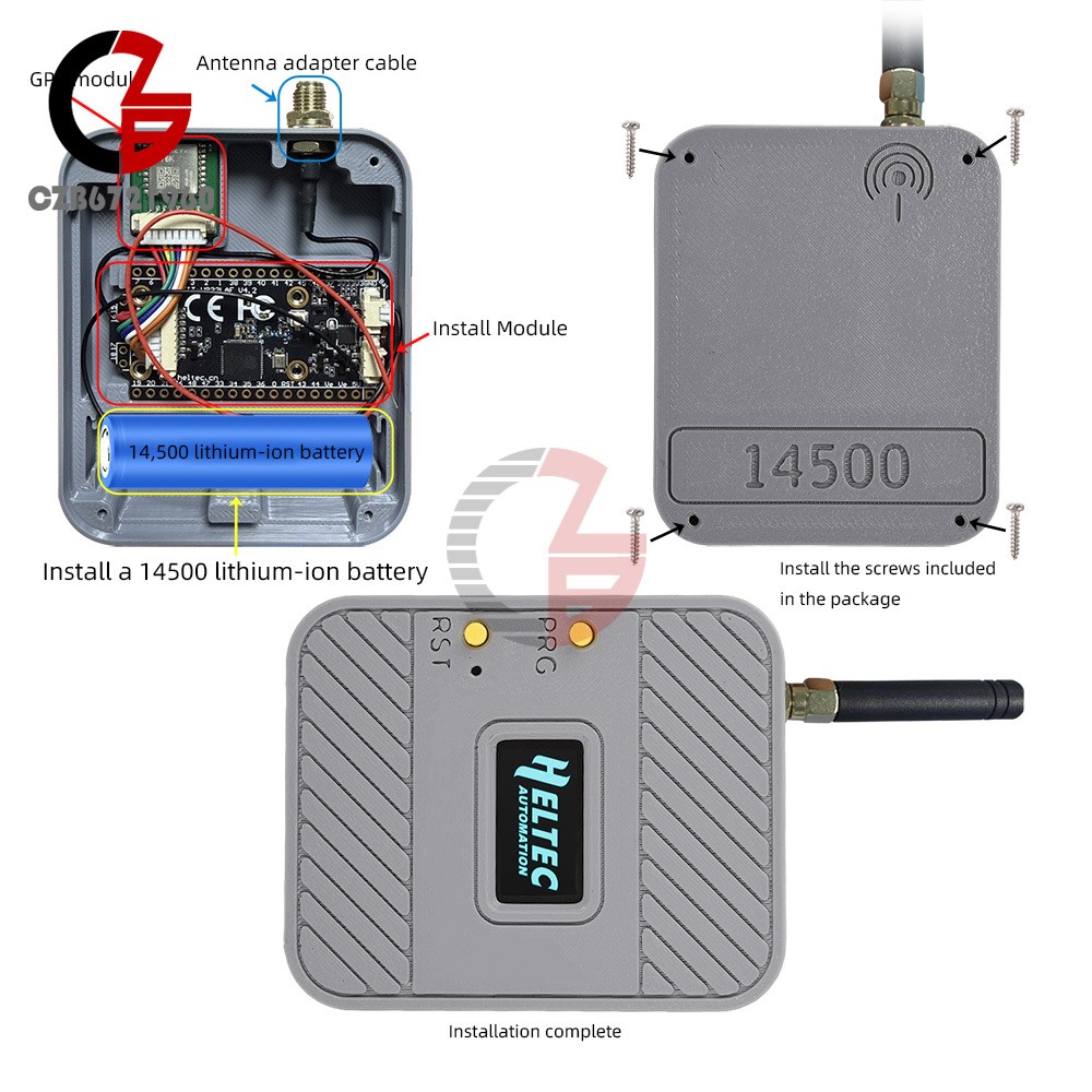 Enclosure Kit for LoRa 32 V4 ESP32 Heltec Development Board Expansion Shell Case
