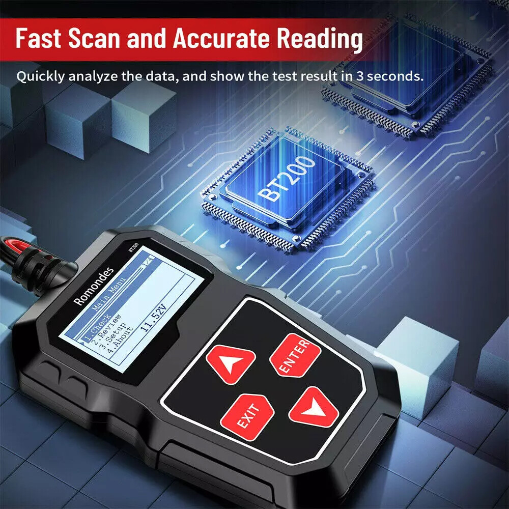 12V Car Battery Tester Load Analyzer Cranking Charging Test Diagnostic Tool US