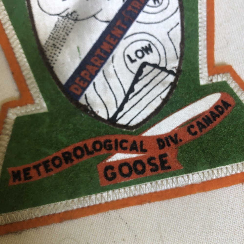 WW2 METEOROLOGICAL DIV. Canada GOOSE FLIGHT JACKET PATCH WWII