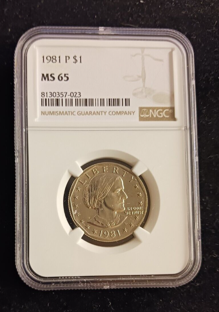 1981(P) NGC MS 65 Susan B. Anthony Dollar Coin
