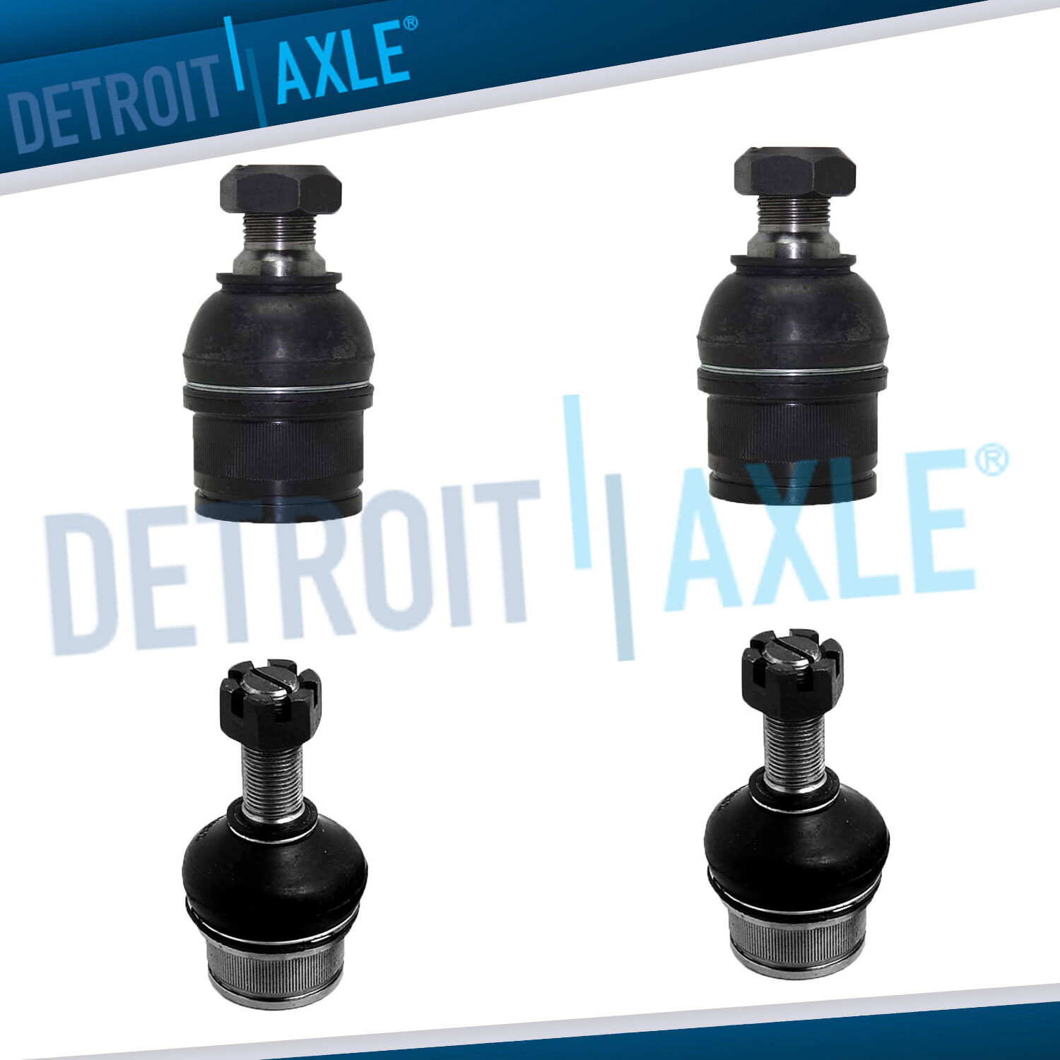 4WD Front Upper Lower Ball Joints Kit for Ford F-250 F-350 Super Duty Excursion