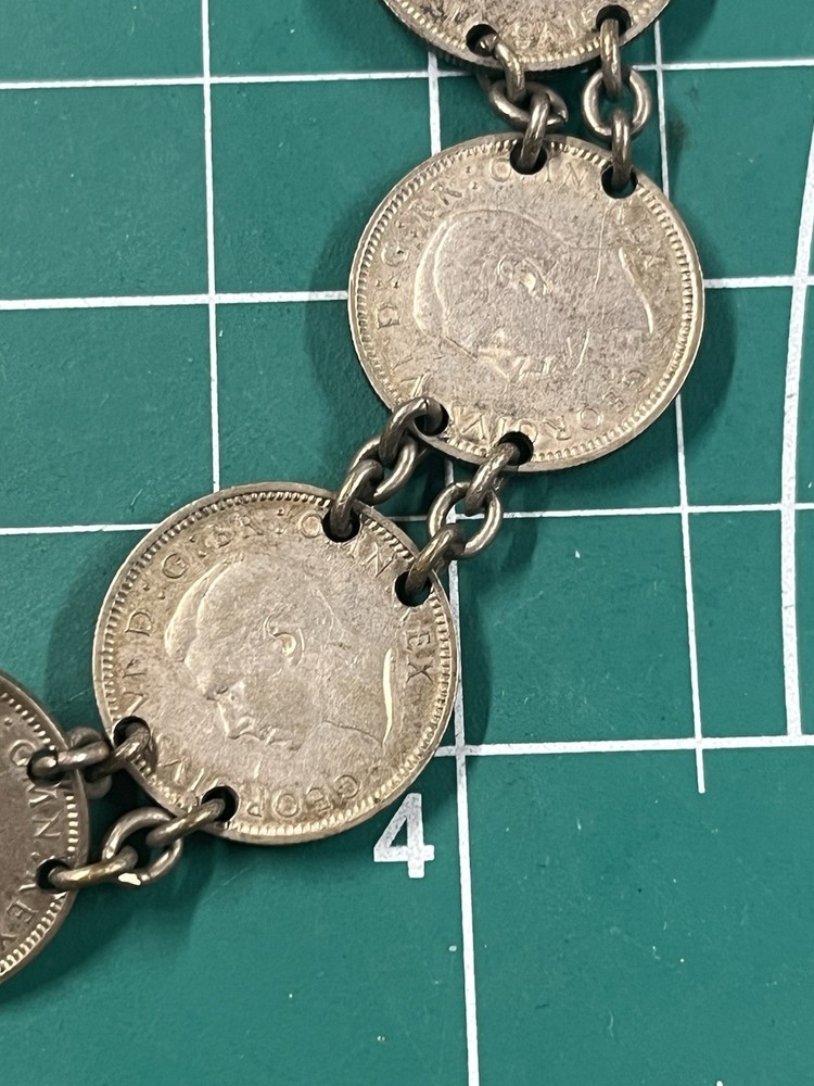 WWII Era British Homefront Coin Bracelet