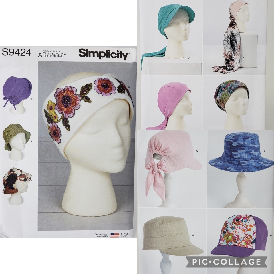 Simplicity NEW UNCUT! U-PICK! Headbands Headwraps Hats Sewing Patterns