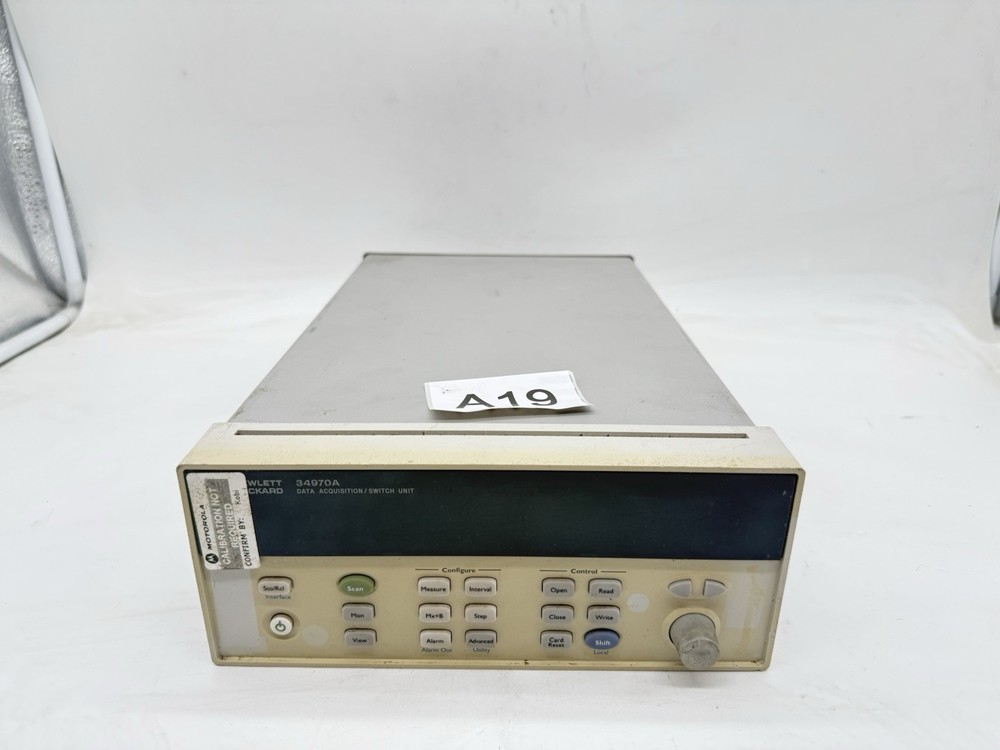 HP Agilent 34970A Data Acquisition / Switch Unit Mainframe