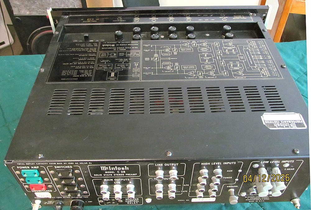 McIntosh C28 Vintage Preamplifier - Fully Functional - SERVICED -