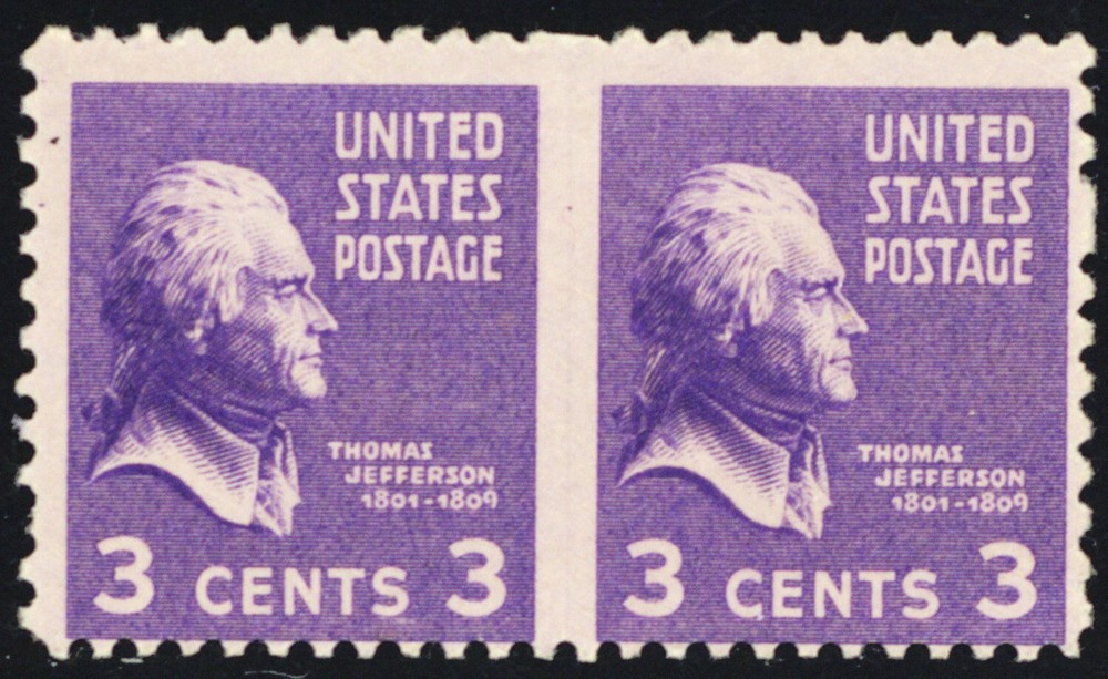 807b, Mint VLH 3¢ - Imperforate Between Error - SELDOM OFFERED - PSE Stuart Katz