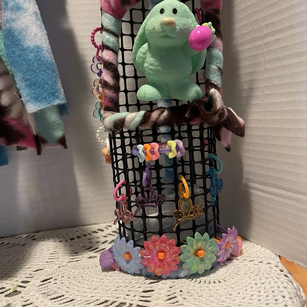 Multicolor Sugar Glider Climbing Toy Set, Plastic & Fleece, Exercise Accessory
