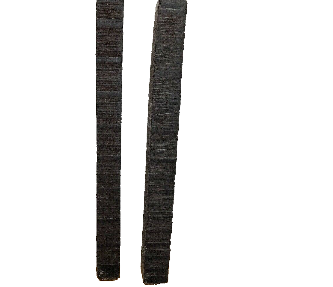 2 Pack, Gaboon Ebony Turning Wood Pool Cue Square Wood Block 1-1/2"x1-1/2"x18"