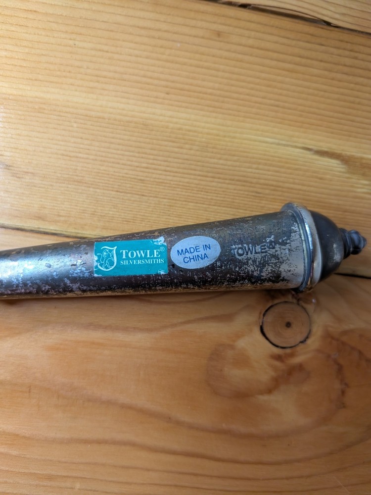 Vintage Towle Silversmiths Silverplate Pasta Server Spaghetti Fork Claw Scoop