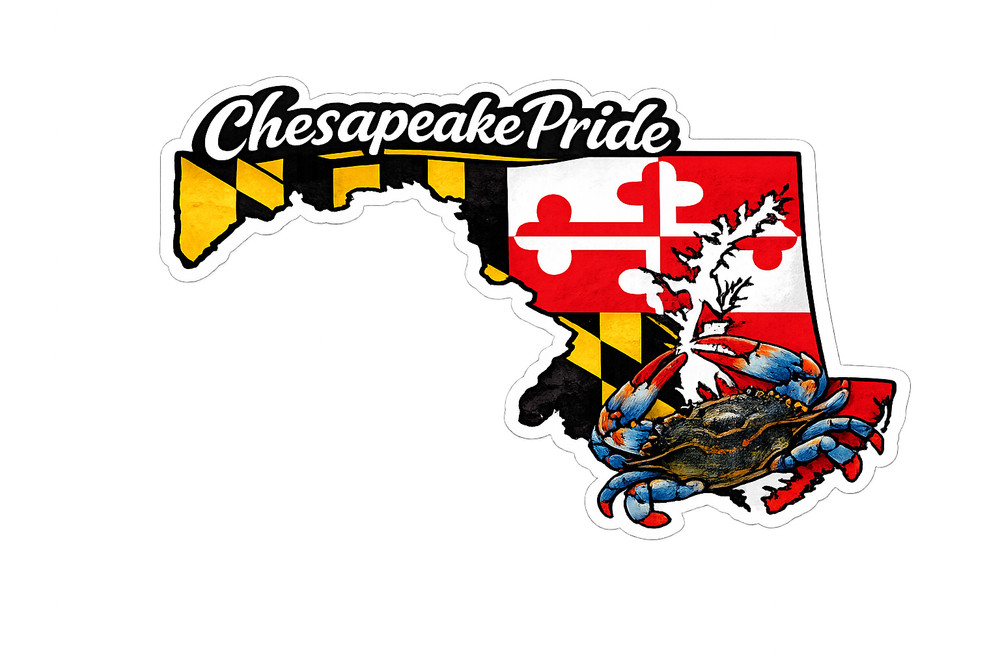 Maryland Custom State Sticker "Chesapeake Pride"