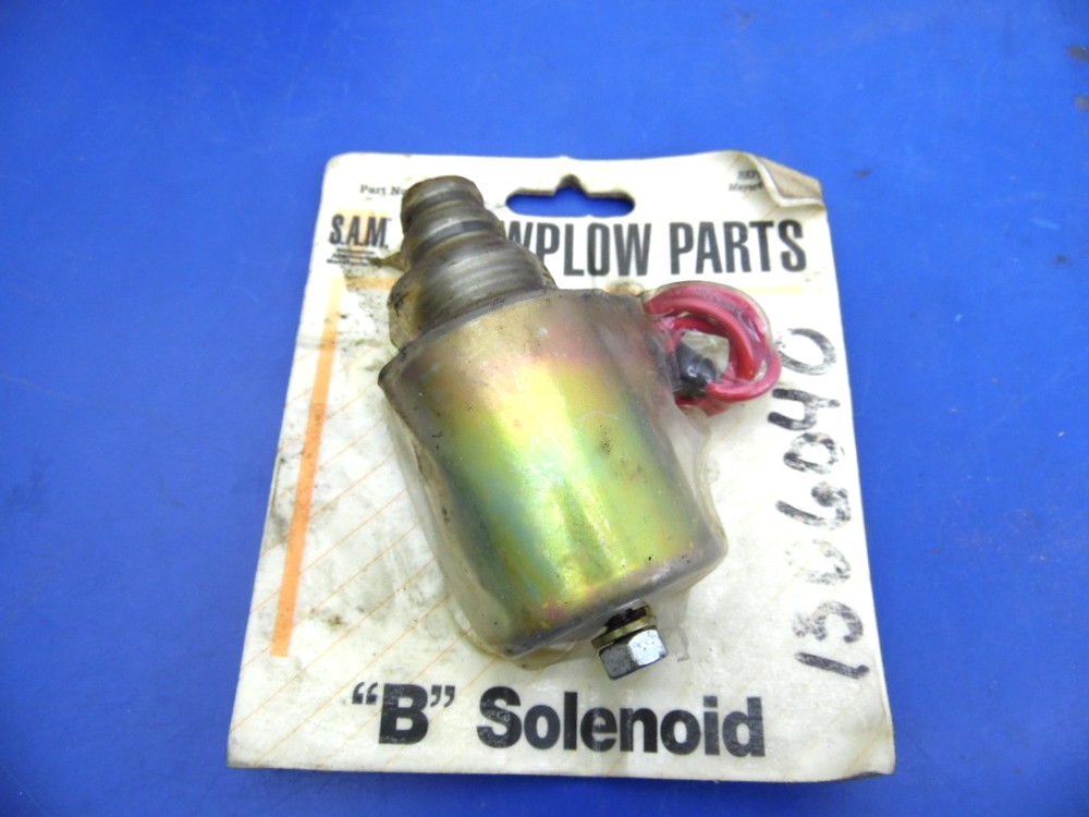SAM 1306040,B Solenoid Assembly Valve And Coil Red Wire,Meyer 15697 E47 E57 E60