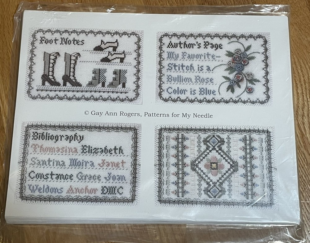 Gay Ann Rogers Patterns for my Needle needlepoint pattern with some threads