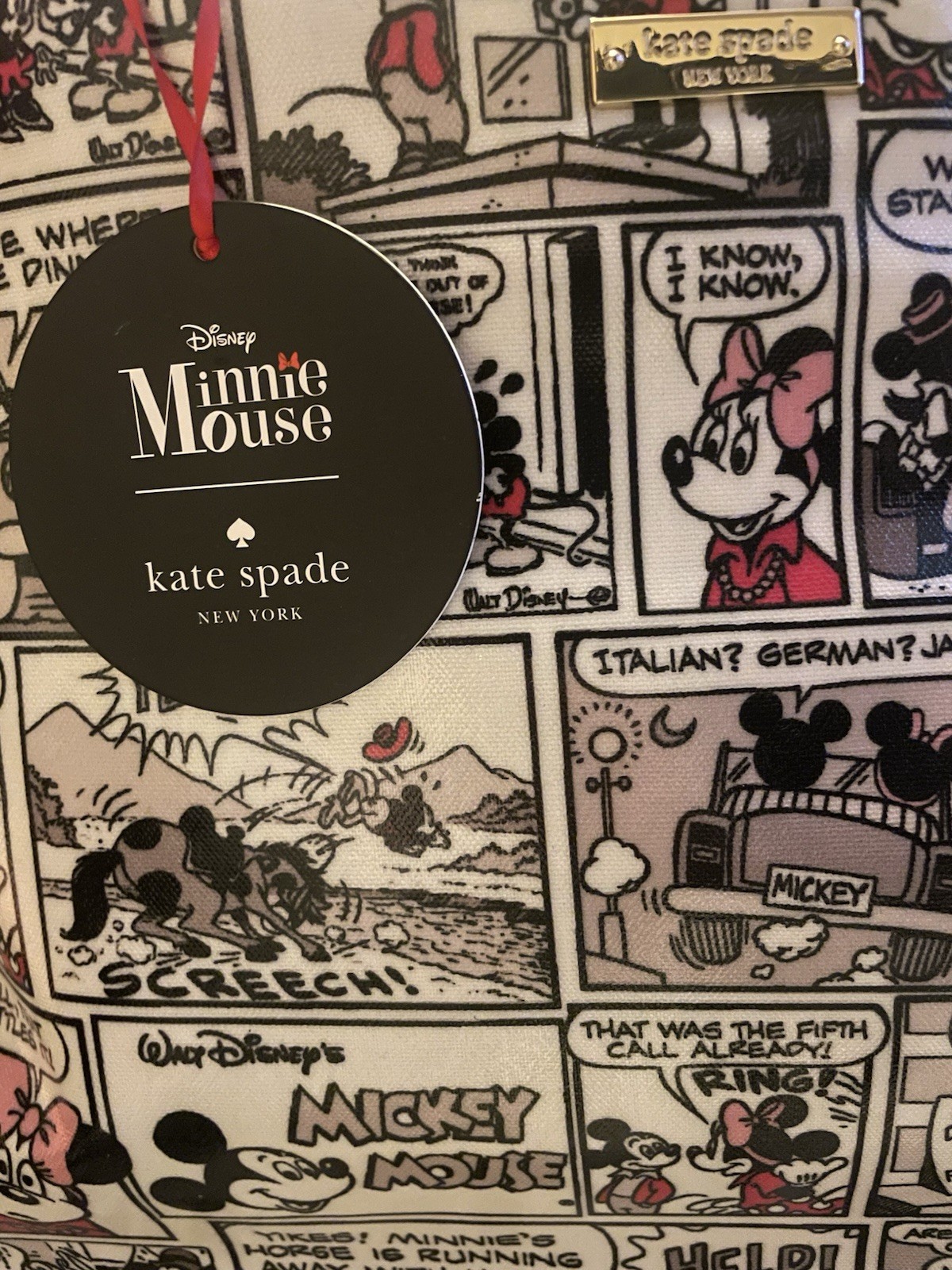 Kate Spade New York X Minnie Mouse Comic Book Tote Large