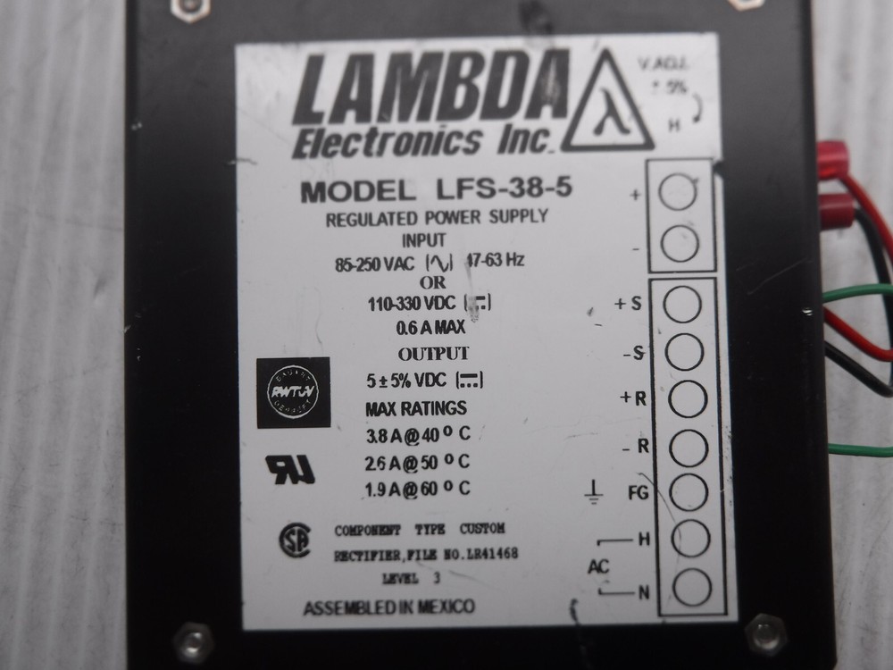 Lambda Electronics Inc LFS-38-5 Regulated Power Supply