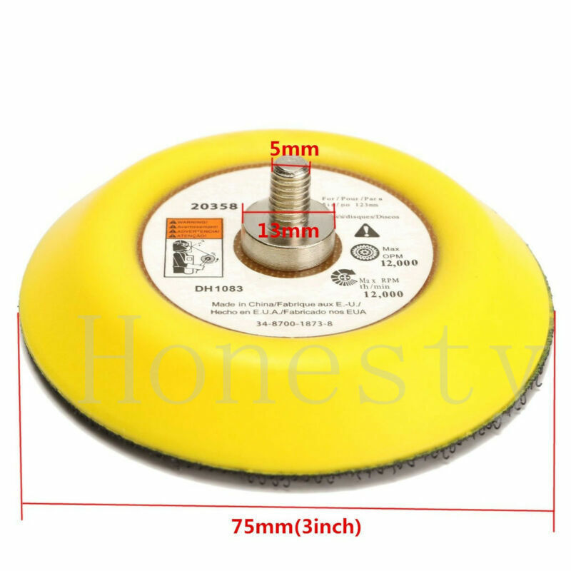 Polishing Sander Backer Plate Napping Hook And Loop Sanding Disc Pad 2"/3"