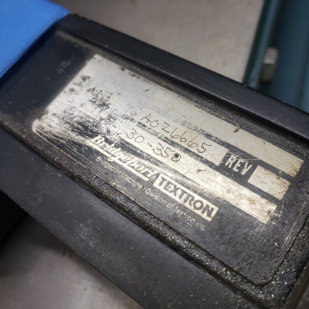 Dro glass scale Bridgeport Textron