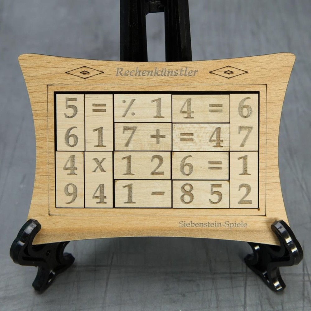 Rechenkunstler - Math Brainteaser Wooden Puzzle