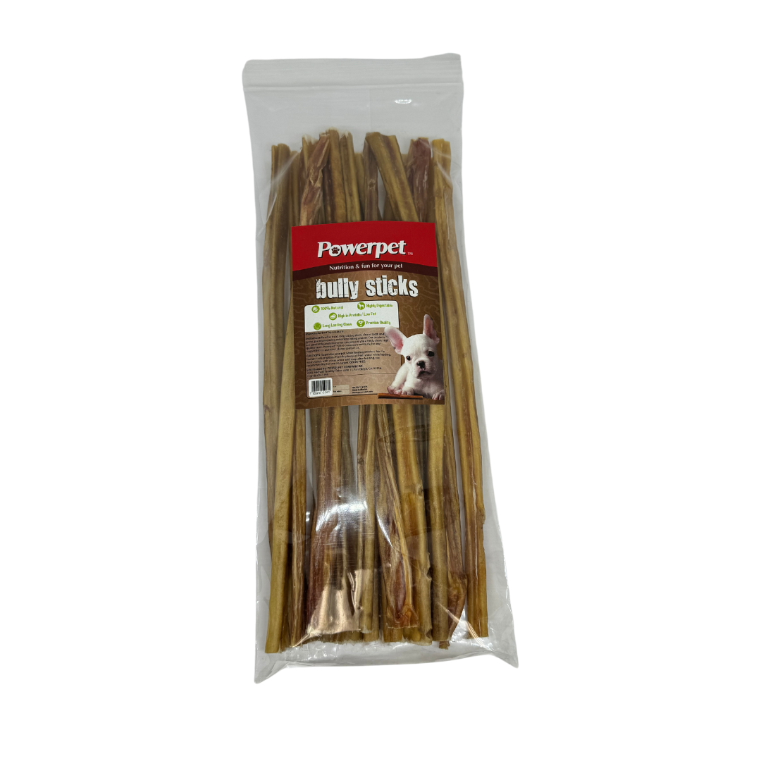 Bully Sticks 12" 100% Natural Dog Chews & Treats, BRC Certified