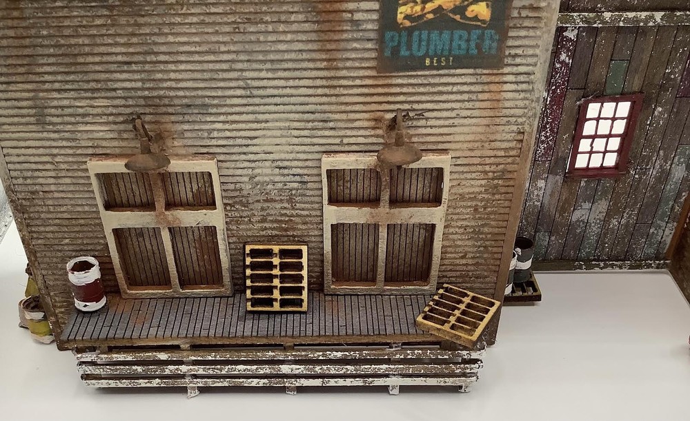 HO Scale Lemuel’s Pipe & Drain Background Structure Kit Laser Cut
