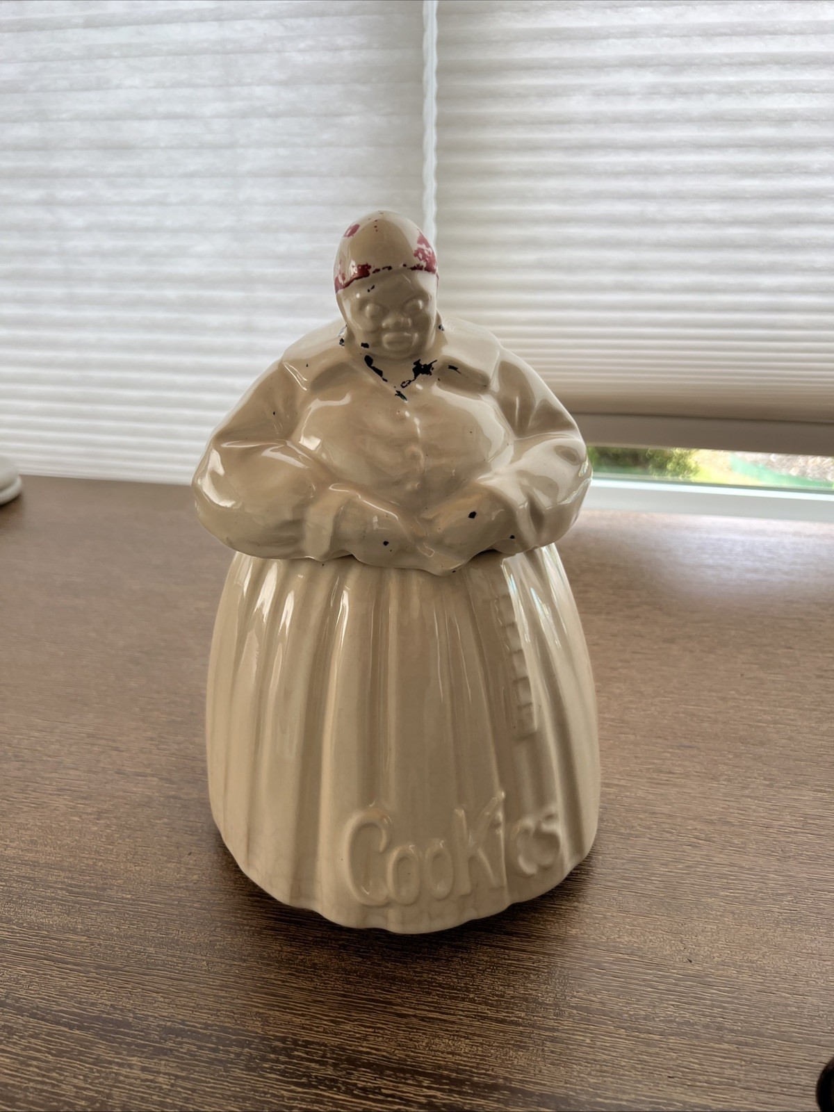 Rare Vintage McCoy Pottery Figural  African American Woman cookie jar 1940s USA