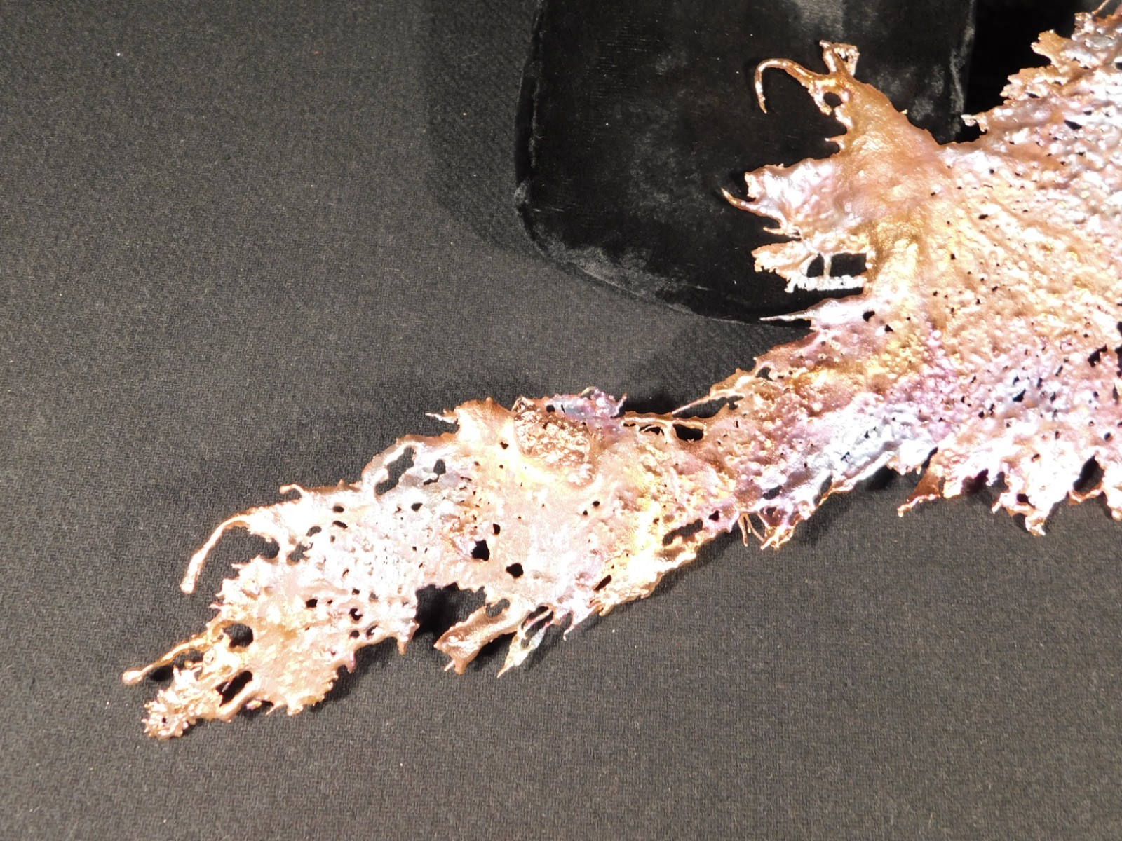 Big! Bright Solid Solid COPPER Splash ART Sculpture Arizona 189gr