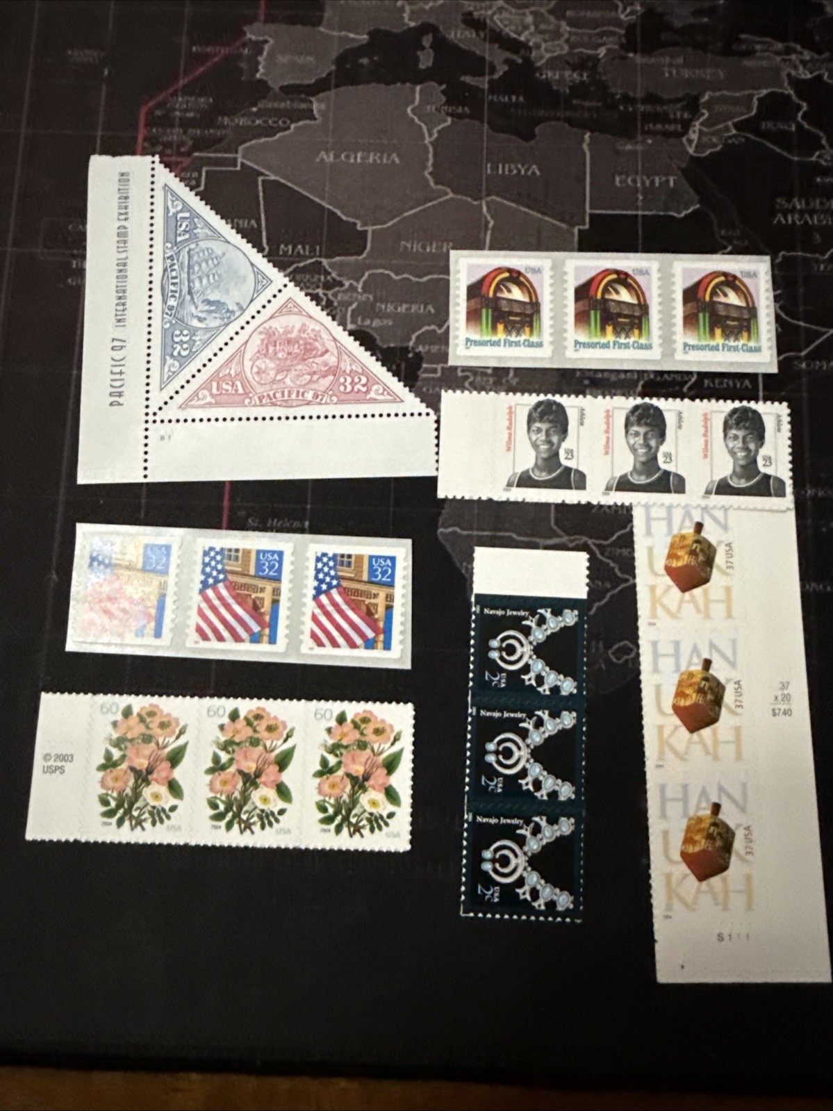 1900s USA Postage Stamps Mixed Lot-mint Condition Blocks Of 3