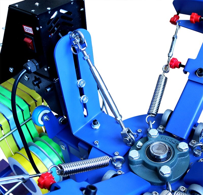 Micro-adjust 3 Color Screen Printing Machine Ribbon Press Printer w/ Flash Dryer
