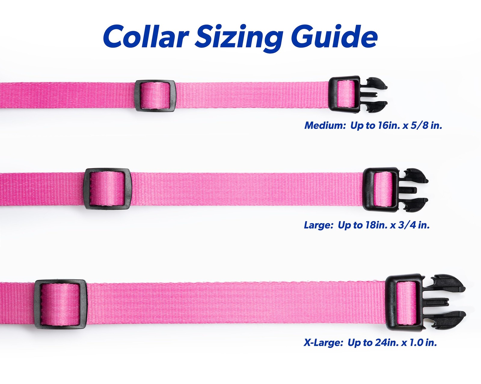 High Tech Pet MS-5 Collar with Deluxe Adjustable Strap (Pink, Large, Pink