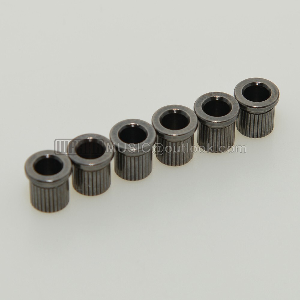 6pcs Brass Through Body String Ferrules String Bushings For Tele Guitar