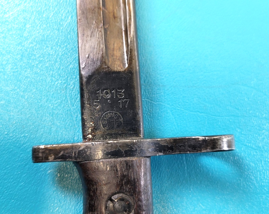 WWI Model US 1913 / 1917 English Enfield Remington Bayonet S/N# TR850