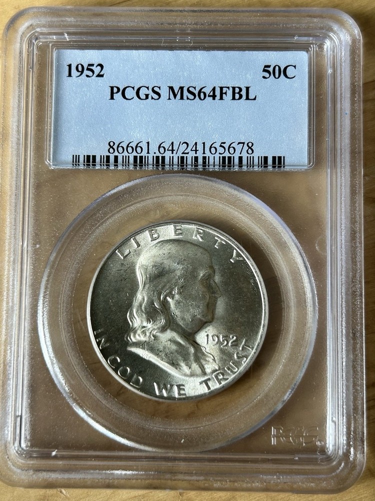 1952 MS64FBL Franklin Half Dollar PCGS