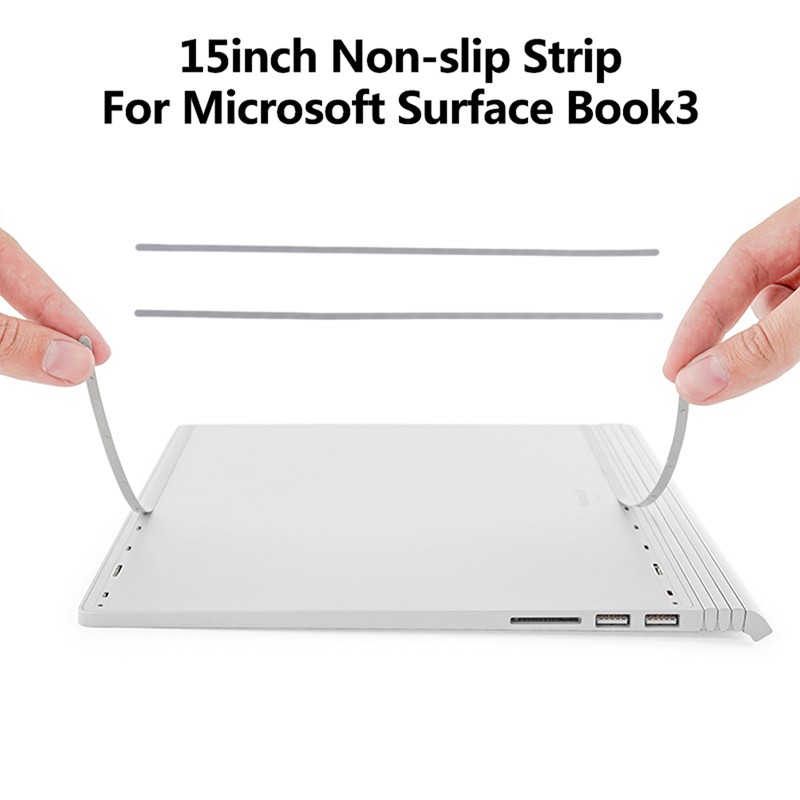 Universal 15inch Rubber Feet Bottom Non-slip Strip For Microsoft Surface Bo~gw