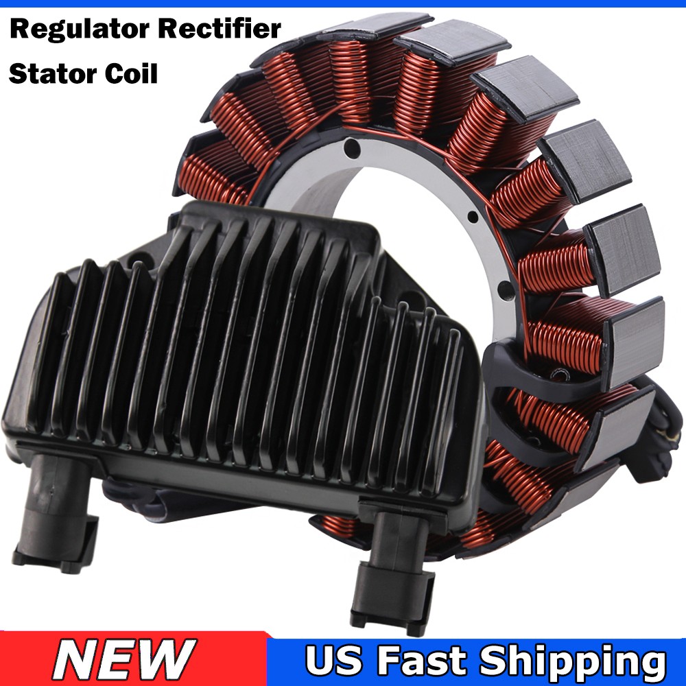 Stator Coil w/ Voltage Regulator Rectifier For Harley Dyna 2008-2014 2015 2016